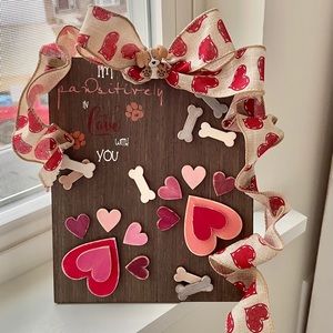 Pawsitively in Love Valentines Day Sign